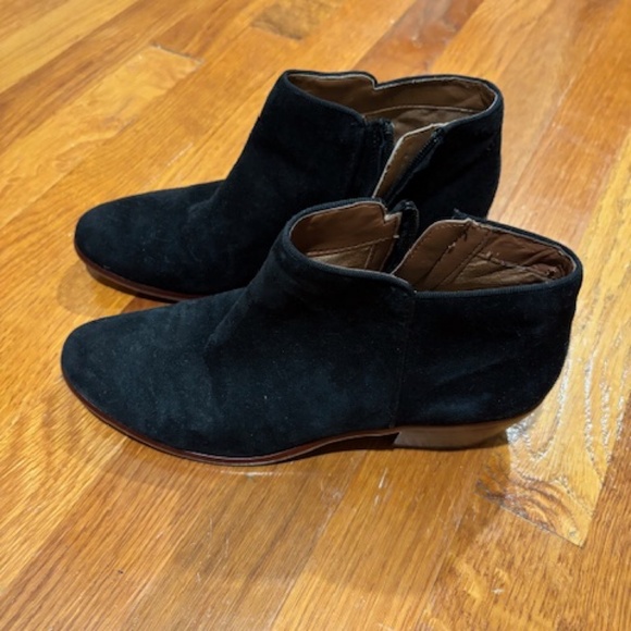 Sam Edelman Petty Ankle Bootie - Black Suede, Size 7 - Picture 1 of 2